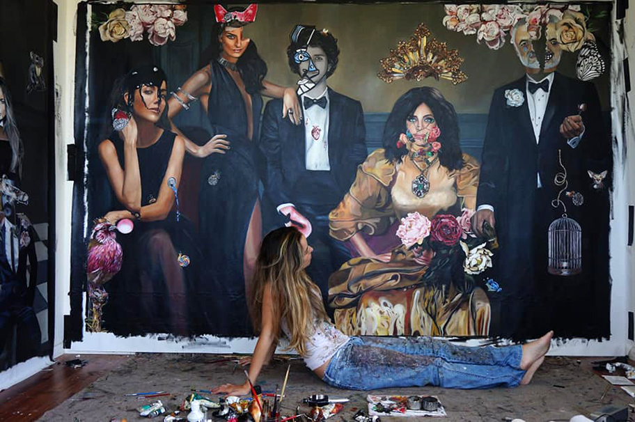 Cuadros de Roberta Lobeira. (Cortesía)