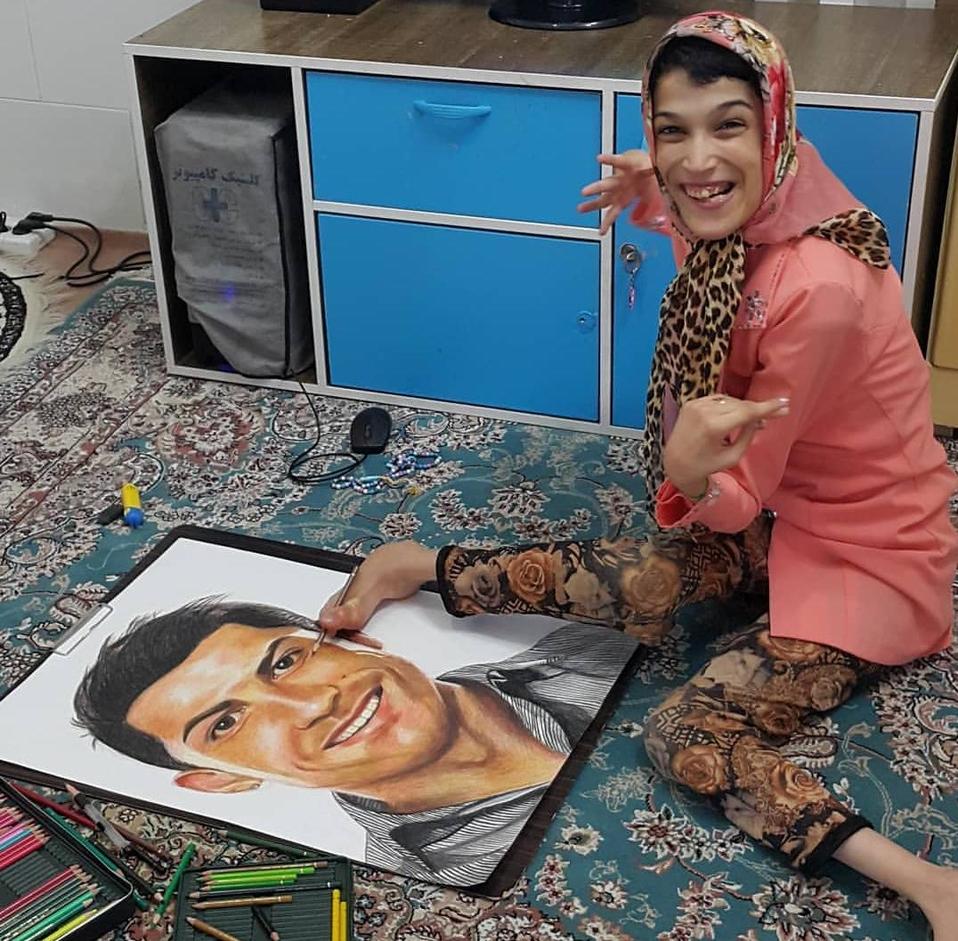 Fatemeh Hammami, retratista iraní (Instagram: @fatemehamami)