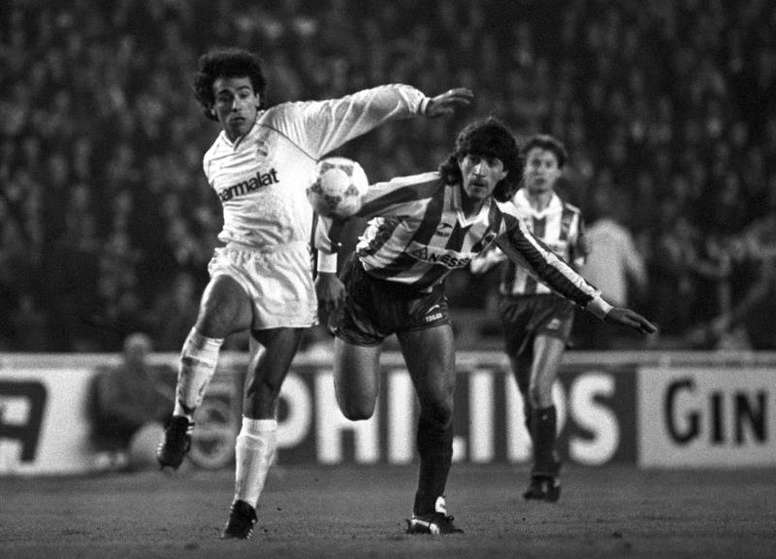 Hugo Sánchez con el Real Madrid (EFE)