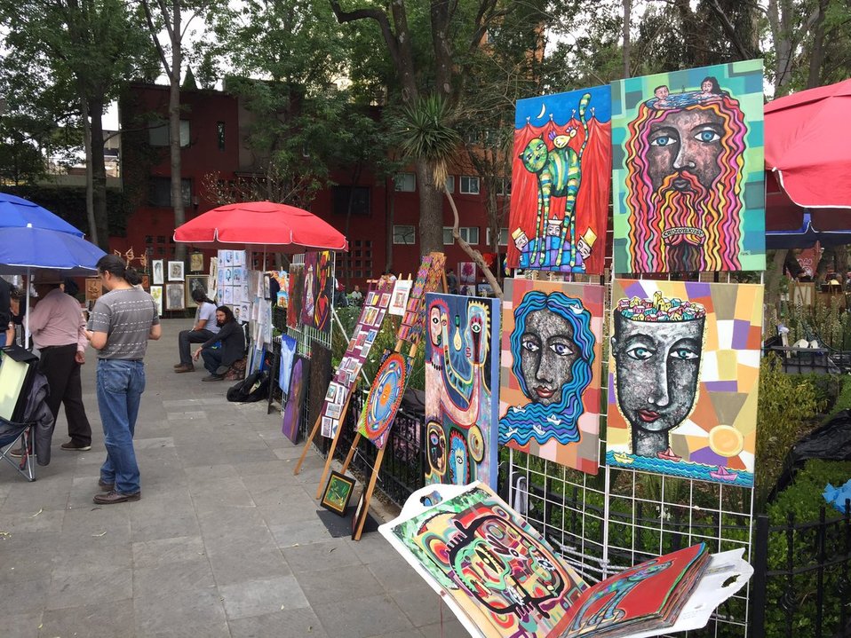 Jardín del arte en Coyoacán (Especial).