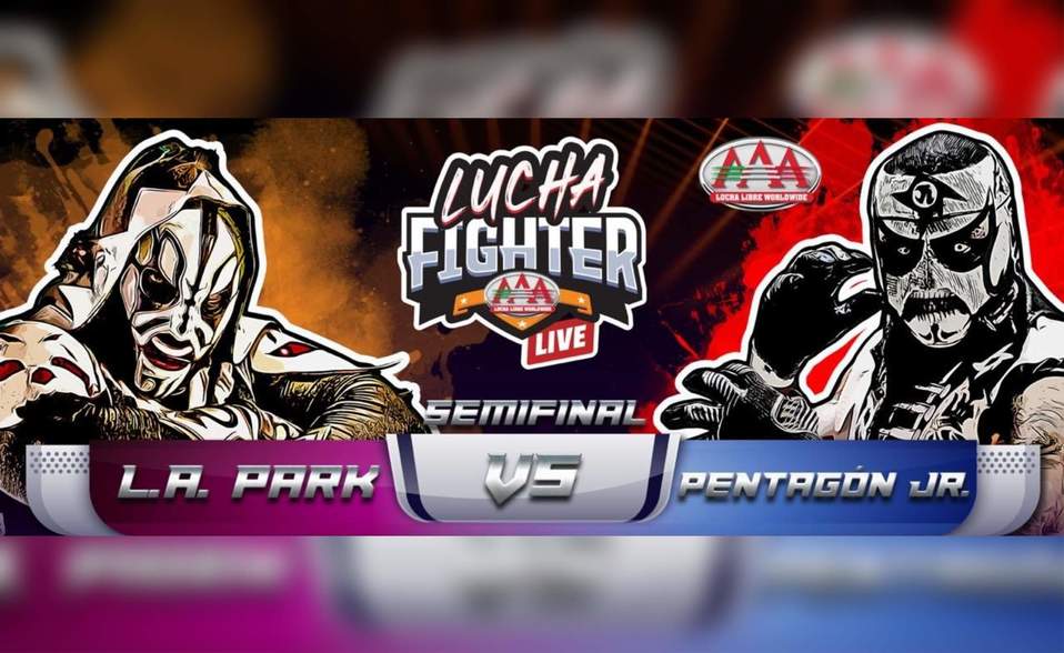 LA Park vs Pentagón Jr. (Twitter @luchalibreaaa)