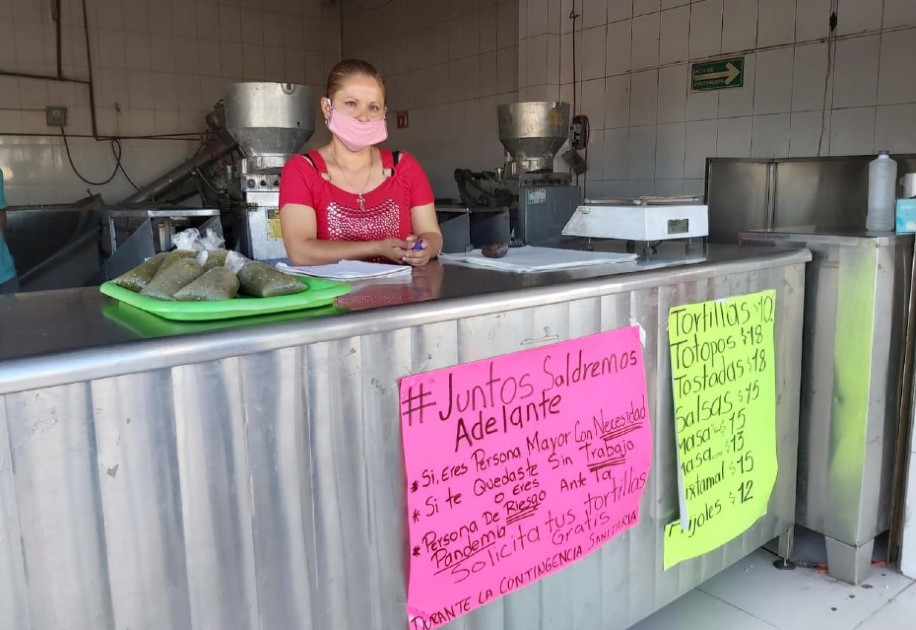 La tortillería Magdalenas decidió sumarse para apoyar ante la contingencia a familias y adultos mayores. (Cortesía)