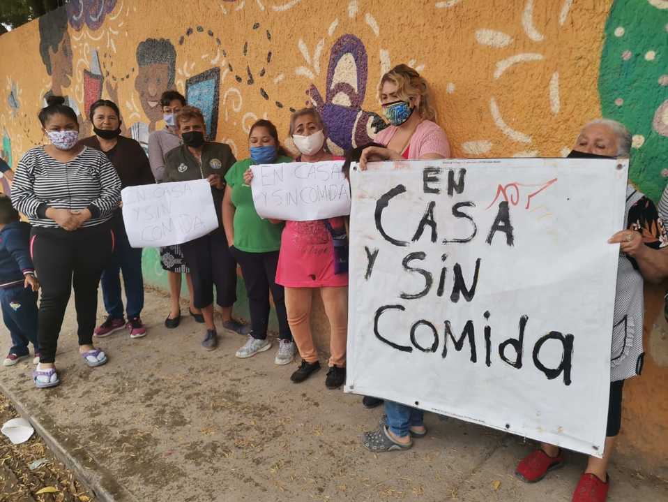 Vecinos de la colonia 20 de Noviembre no tienen ingresos para pagar sus alimentos (Diana Barajas)
