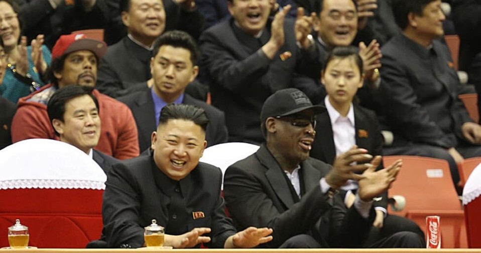 Kim Jong-Un y Dennis Rodman (AP)