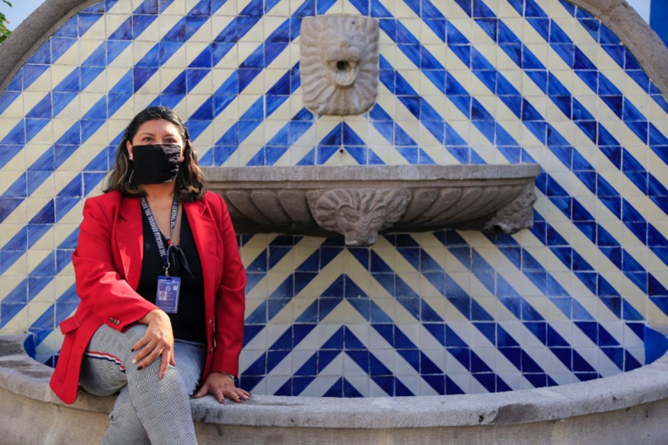 Evelyn Susana Martínez Marín, trabajadora del área de violencia familiar de la FGE. (Andrés Lobato)