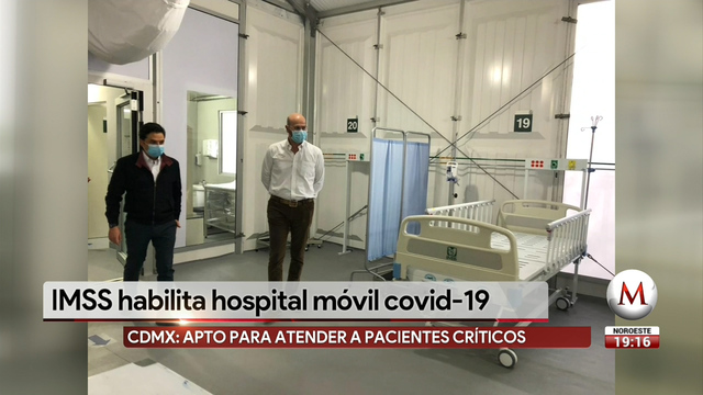 Habilitan estacionamiento como hospital para atender a pacientes con el coronavirus
