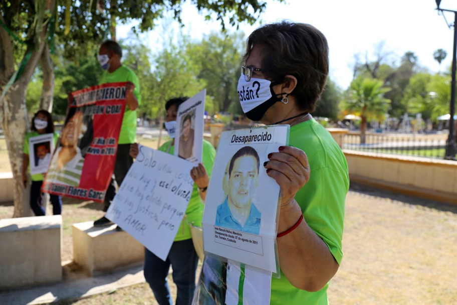 Madres de hijos desaparecidos en Torreón. (Mauricio Román)