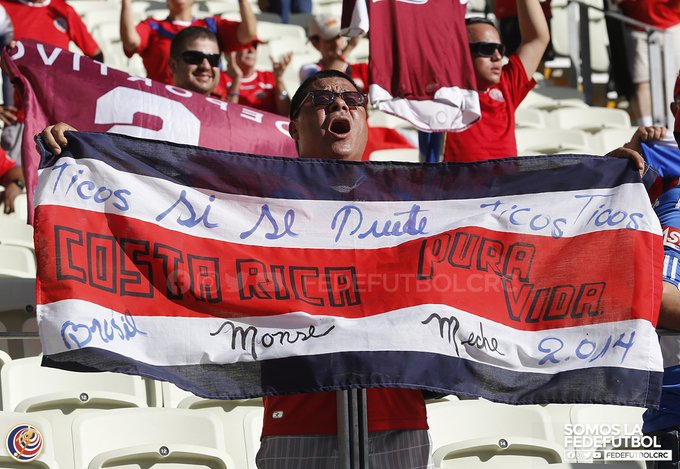 Aficionado de la selección de Costa Rica (Twitter @fedefutbolcrc)