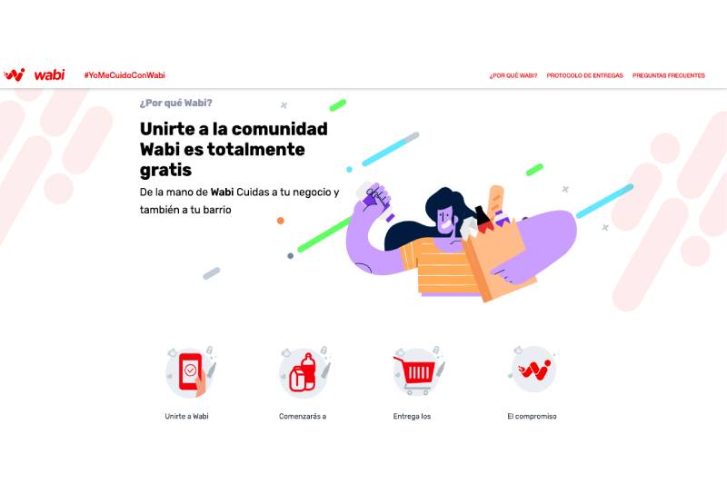 La app Wabi no tiene ningún costo, se descarga y se activa los productos que vende la tiendita. Foto: (Especial)