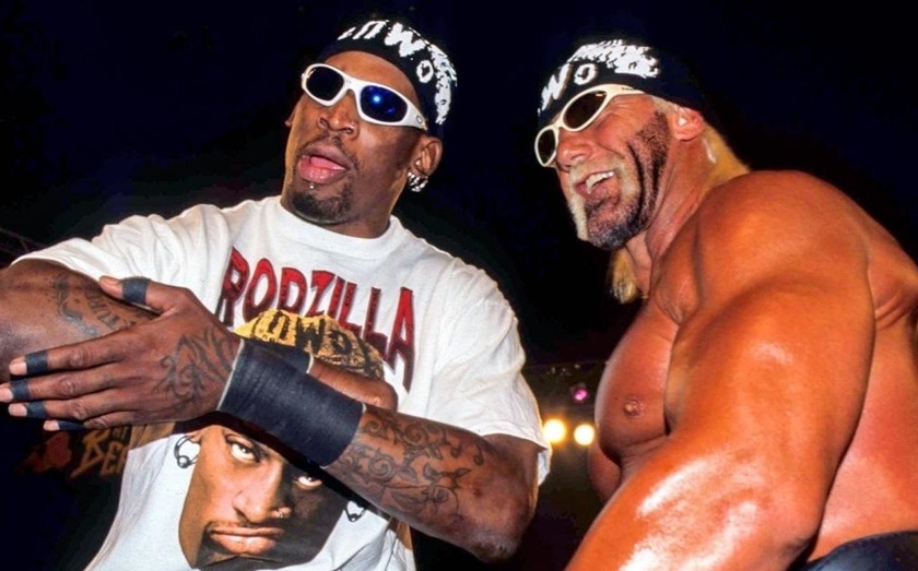 El fugaz paso de Dennis Rodman en la lucha libre junto a Hulk
