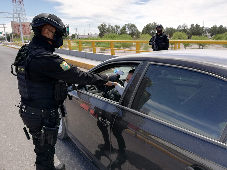 Filtros sanitarios en Coahuila. (Especial)