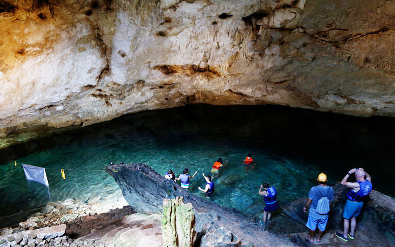 Greenpeace asegura que empresas vierten desechos al suelo, ocasionando una infiltración de estos contaminantes hacia los cenotes. (Nelly Salas)