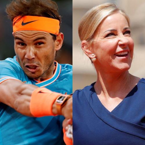 Rafael Nadal y Chris Evert (Reuters)