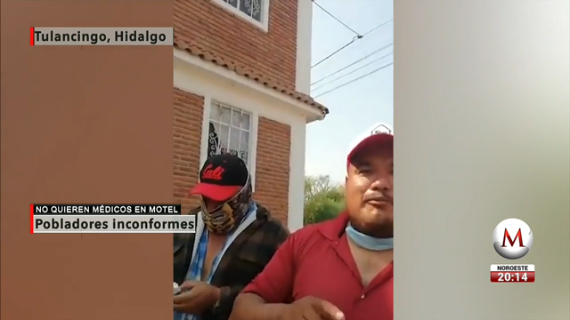 Habitanates de Tulancingo protestan contra motel que pretendía hospedar a personal médico