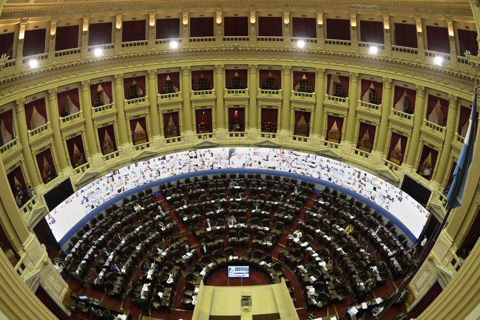 La Cámara de Diputados de Argentina tiene 257 legisladores. (AFP)