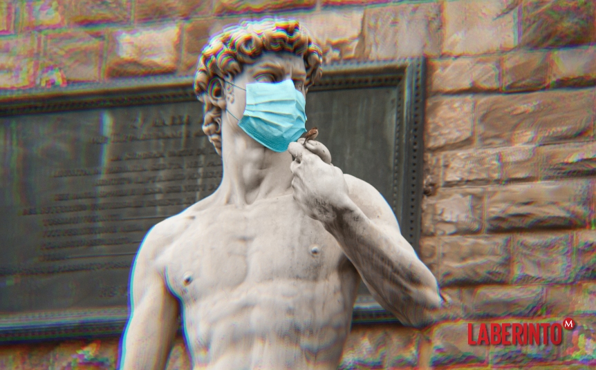 Réplica de la estatua del David en la Piazza della Signoria, Italia. (Shuttertock)