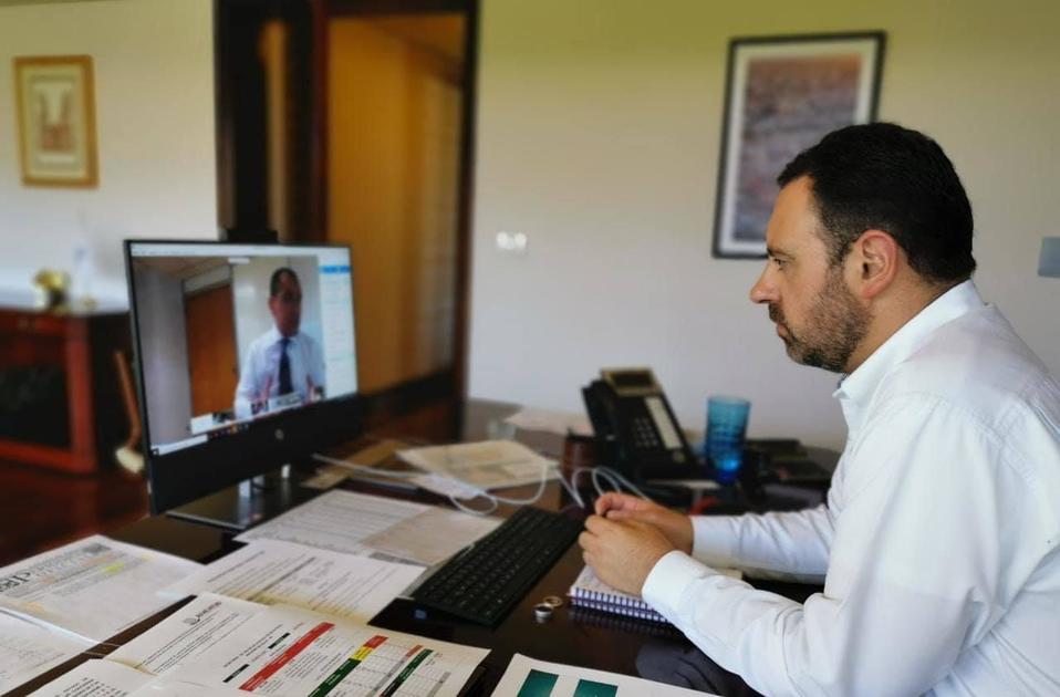 El gobernador tuvo una reunión virtual con el secretario de Hacienda. (Manuel Chacón)