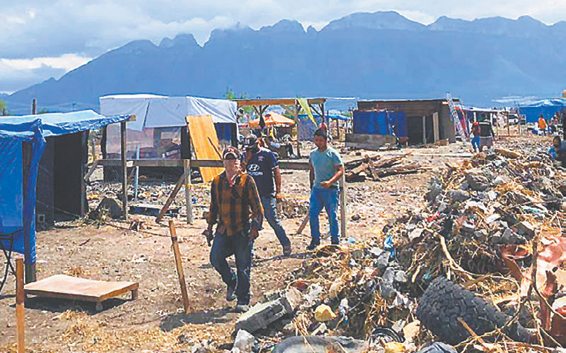 Hasta 178 familias llegaron al lugar. (Vianca Treviño)
