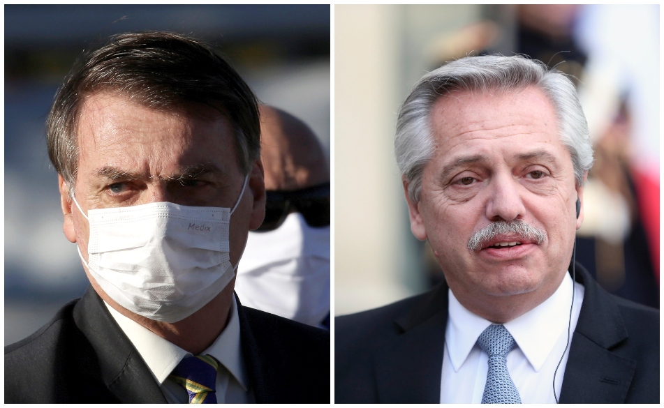 Jair Bolsonaro ha criticado a su homólogo Alberto Fernandez de ser un socialista. (AP)