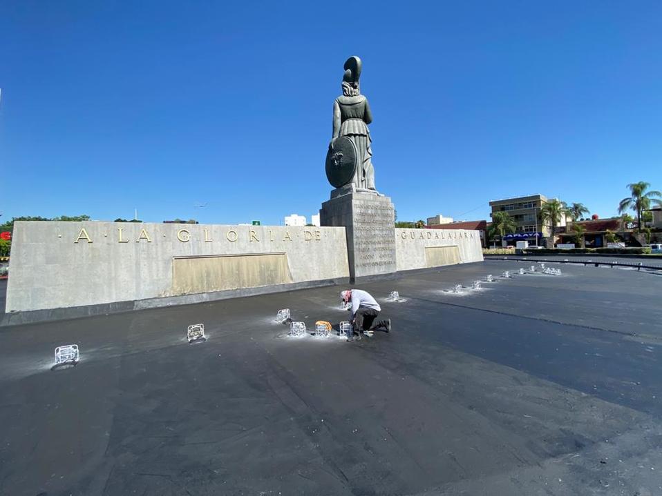 La principal intervención que se realiza en la glorieta de La Minerva. (Cortesía)