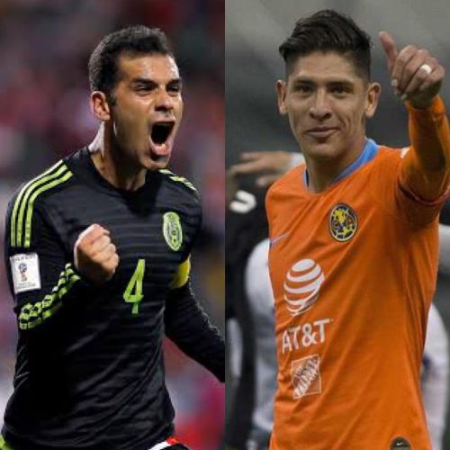 Rafa Márquez y Edson Álvarez (Imago7/Mexsport)