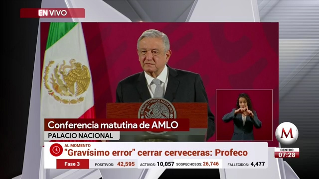 Conferencia matutina de AMLO, 15 de mayo de 2020