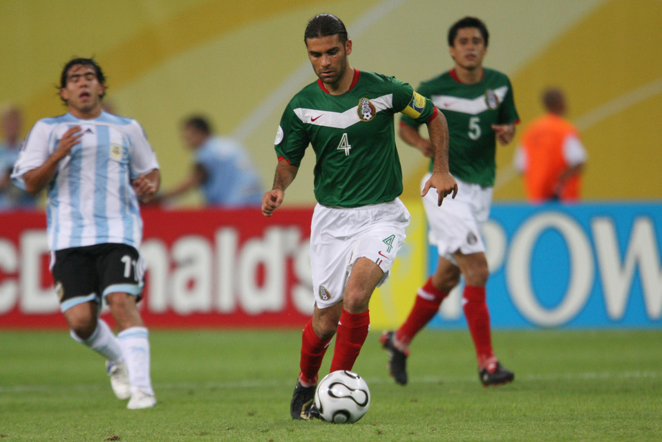 Rafael Márquez durante el partido de México ante Argentina en el Mundial 2006 (Mexsport)