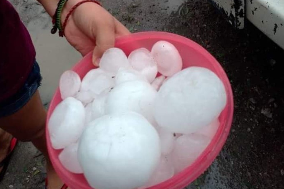 Cae granizo en Ciudad Valles | Cortesía
