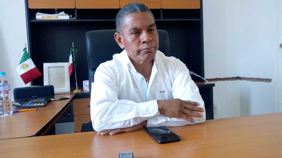 Héctor Gutiérrez Morales, alcalde de San José Miahuatlán. (Apolonia Amayo)