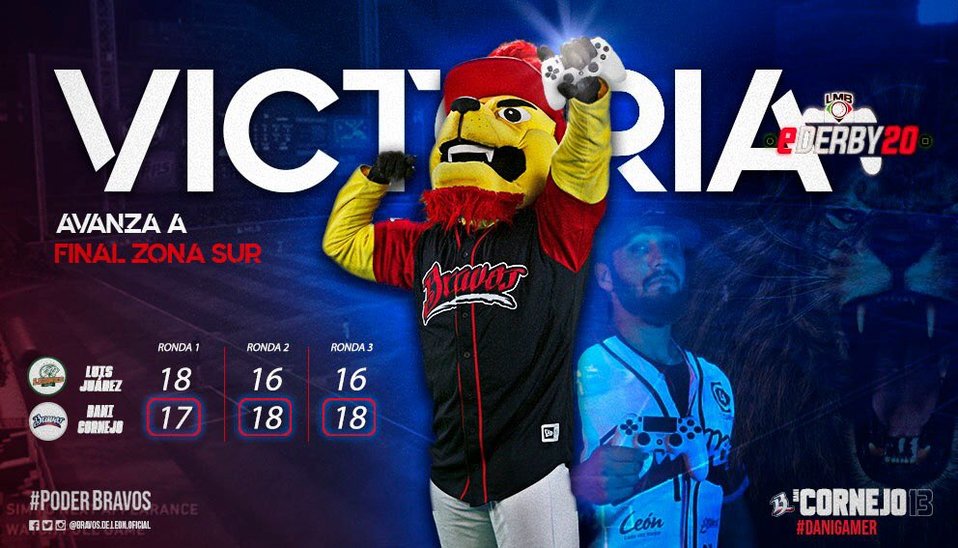 Obtiene Bravos de León victoria en eDerby