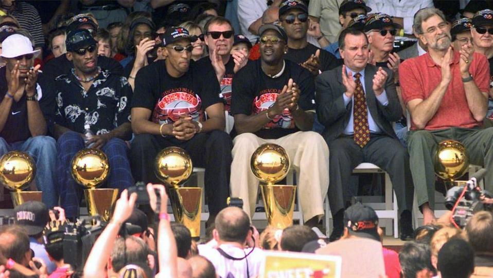 Chicago Bulls, campeones de la NBA 1998 (AP)