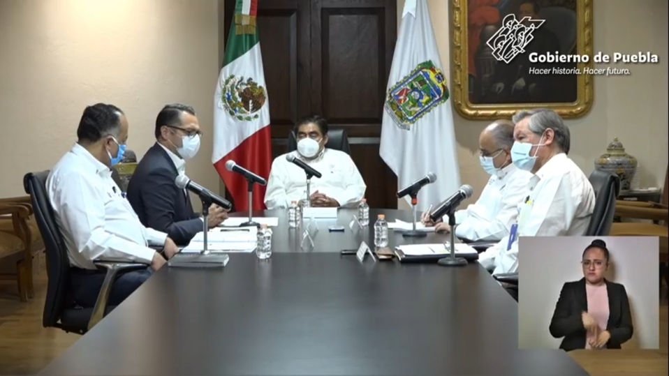 Conferencia virtual para informar el avance del coronavirus en la entidad. (Especial)