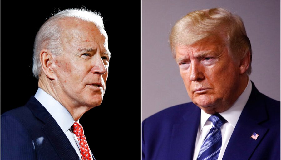 El demócrta Joe Biden y el presidente de Estados Uniods, Donald Trump. (AP)