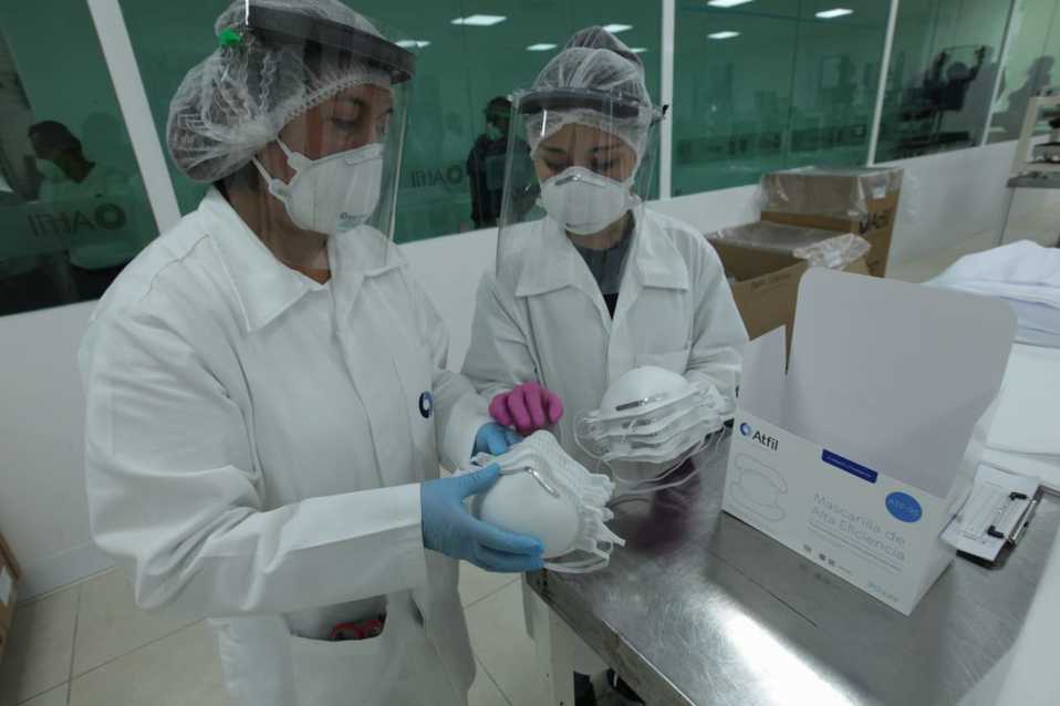 Equipo médico  de protección de covid-19