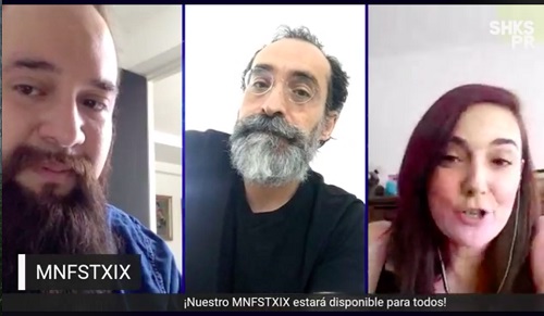 Itari Marta y Bruno Bichir presentaron de manera virtual el manifiesto MNFSTXIX (Especial)