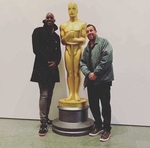 Kevin Garnett junto a Adam Sandler (Instagram @tic_pix)