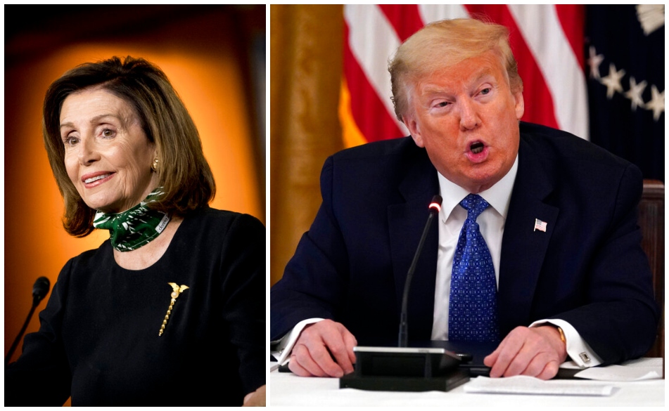 Nancy Pelosi y Donald Trump se han enfrentado varias veces en declaraciones públicas. (AP)