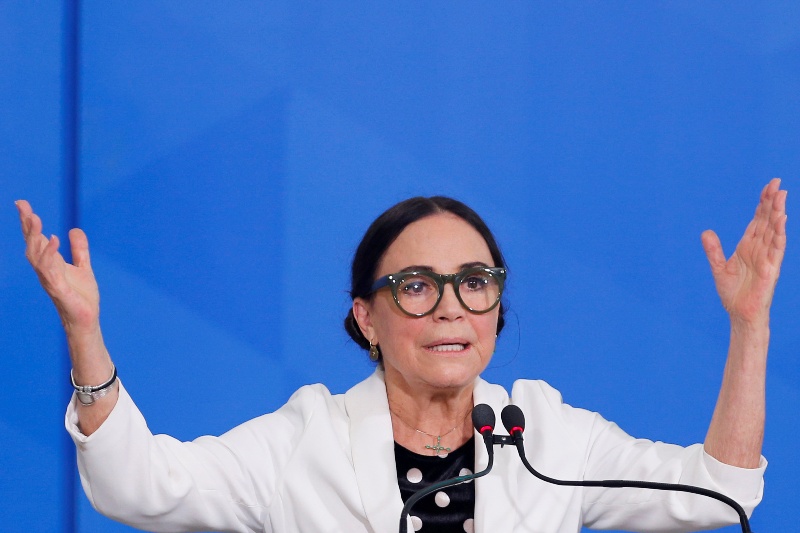 La actriz dejó una larga carrera en el mundo del teatro y la televisión para trabajar de la mano del líder ultraderechista. (Reuters)