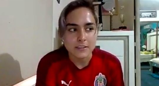 Blanca Félix, portera de Chivas femenil, señaló que el respaldo de la dirigencia ha sido total. (Especial)