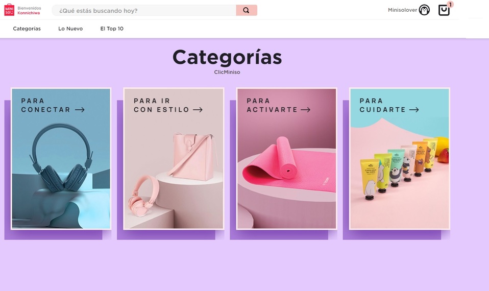 Tienda online de Miniso (Especial)