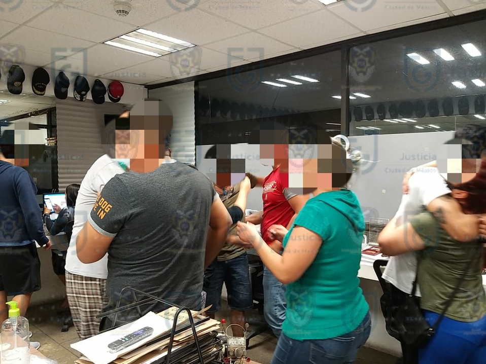 Las víctimas fueron rescatadas por agentes de la FGJ CdMx./ Especial