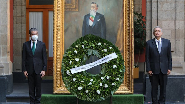 AMLO conmemora Centenario Luctuoso de Carranza