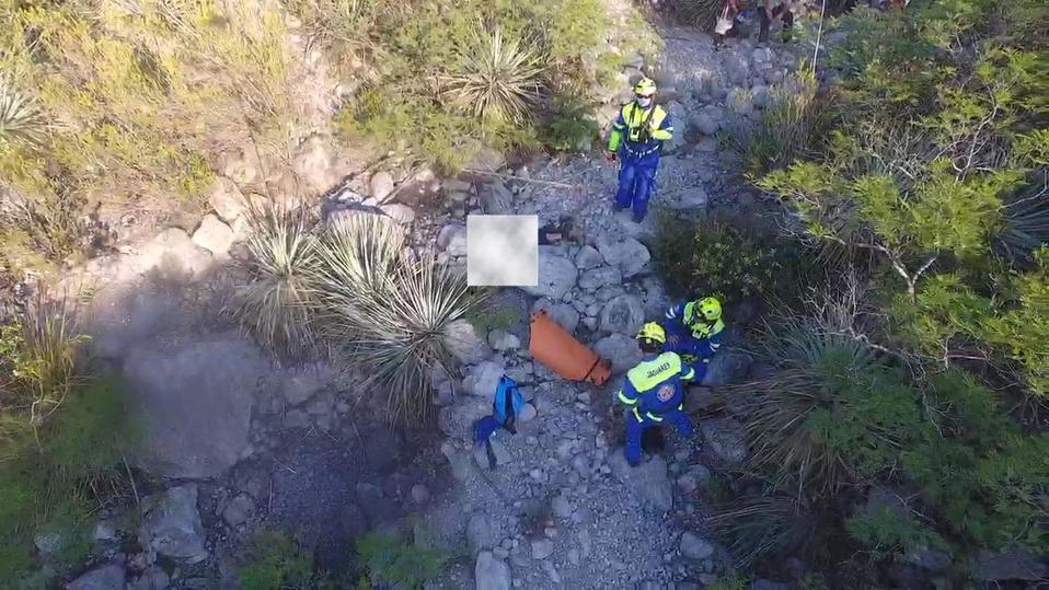 El hombre fue encontrado por elementos de Protección Civil.