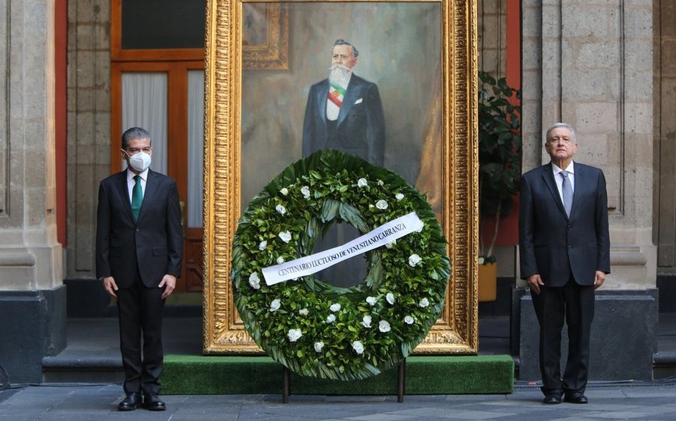 El Presidente de México en la conmemoración del centanerio luctuoso de Carranza (Especial).