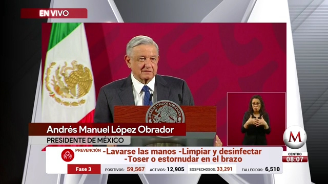 Conferencia matutina de AMLO, 22 de mayo de 2020