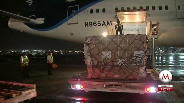 Despegó a México doceavo vuelo desde China con insumos para coronavirus