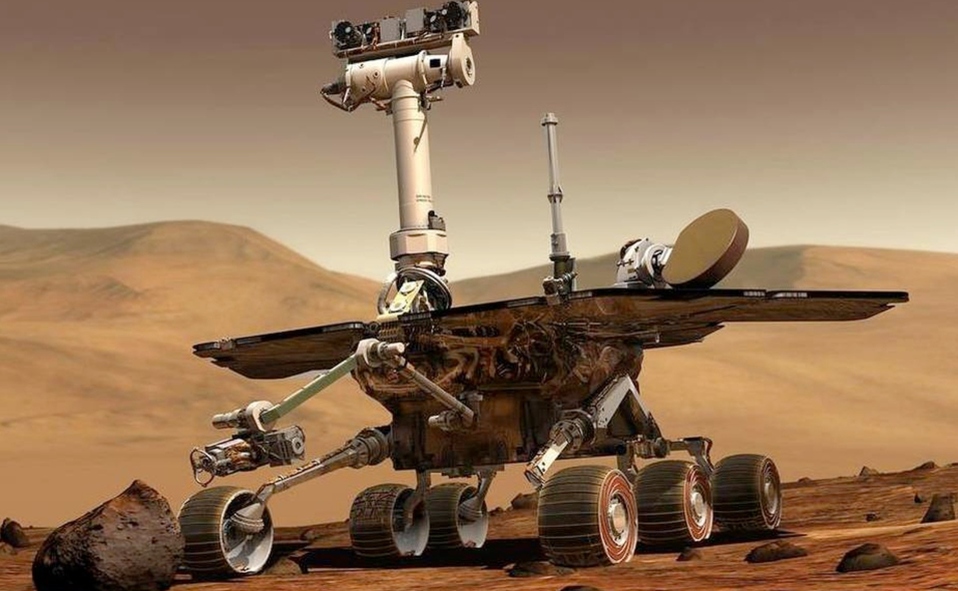 Un Mars Rover. Estos robots son enviados a Marte por la NASA para capturar información sobre el planeta rojo (NASA).