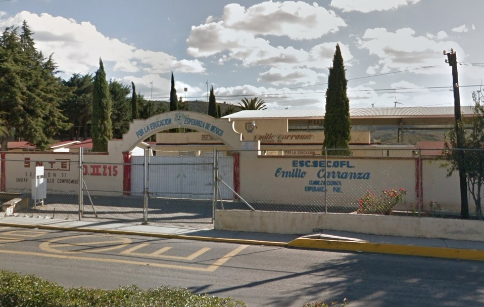 Escuela Secundaria "Emilio Carranza", en Esperanza, Puebla. (Google)