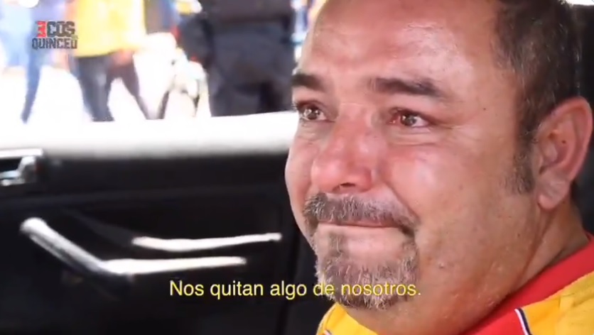 Aficionado de Morelia llorando (Ecos del Quinceo)