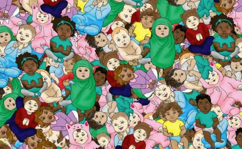 Más adelante podrás encontrar la imagen completa en la que se encuentra el bebé dormido (Especial).